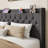 Modern Tufted Upholstered Bed In Velvet Or Linen With Charging Station & Headboard Shelf, High Clearance Under Bed Storage-290350264-290350265