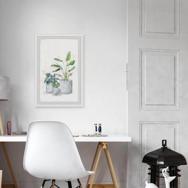 «Blooming Houseplants II», reproduction encadrée, H 24 po x l 16 po x P 1,5 po