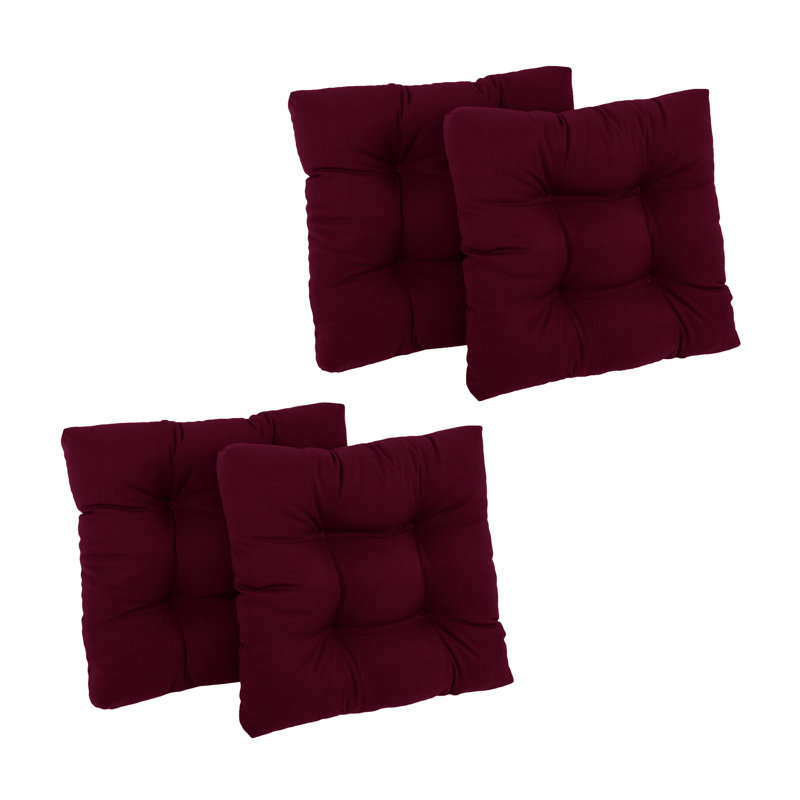 Outdoor 5'' Seat Cushion, Burgundy