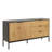 Lockeford Sideboard with 2 Doors and 3 Drawers in Black