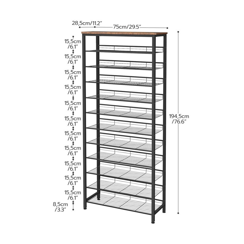 55 Pair Shoe Rack