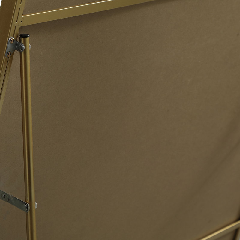 Sabine Metal Arch Floor Mirror, 72" x 35", Brass