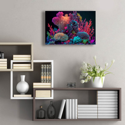 «Colorful Corals» par Epic Portfolio, art mural en verre acrylique