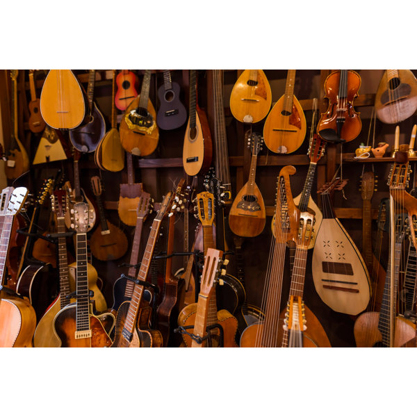 Ebern Designs Various String Instruments - Wrapped Canvas Print ...