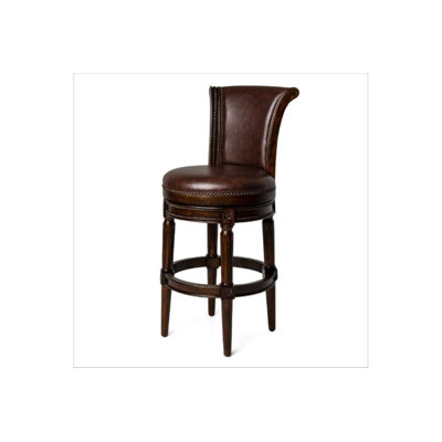 Maven Lane Pullman Stool with Fabric Upholstery