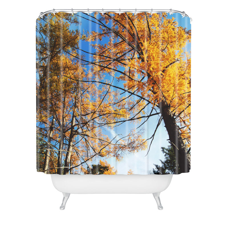 Rideau de douche simple automne sky