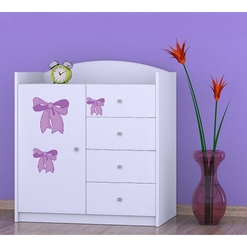 Neuman Kids 4 - Drawer Combo Dresser, White