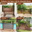 Clôture en bois naturel extensible-127829036