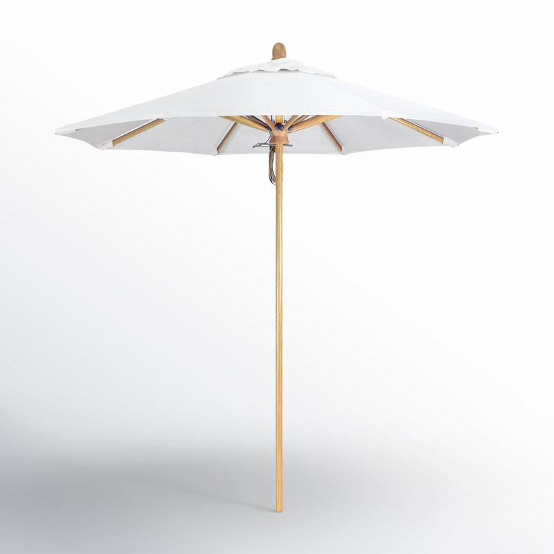 SunbrUmbrella marché de 7,5 pi Meridien Series, Toile Sunbrella® naturel, Chêne rouge