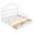Zaney Wooden House Bed with 2 Drawers & Storage Shelf-586333185-586333186