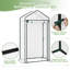 Greenhouse, Garden House, Cold Frame, Tomato House, Vegetable Greenhouse, Winterizing Tent For Plants, White, 101x52x191cm, White-861087006