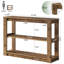 41.34 cm W Solid Wood Top Console Table