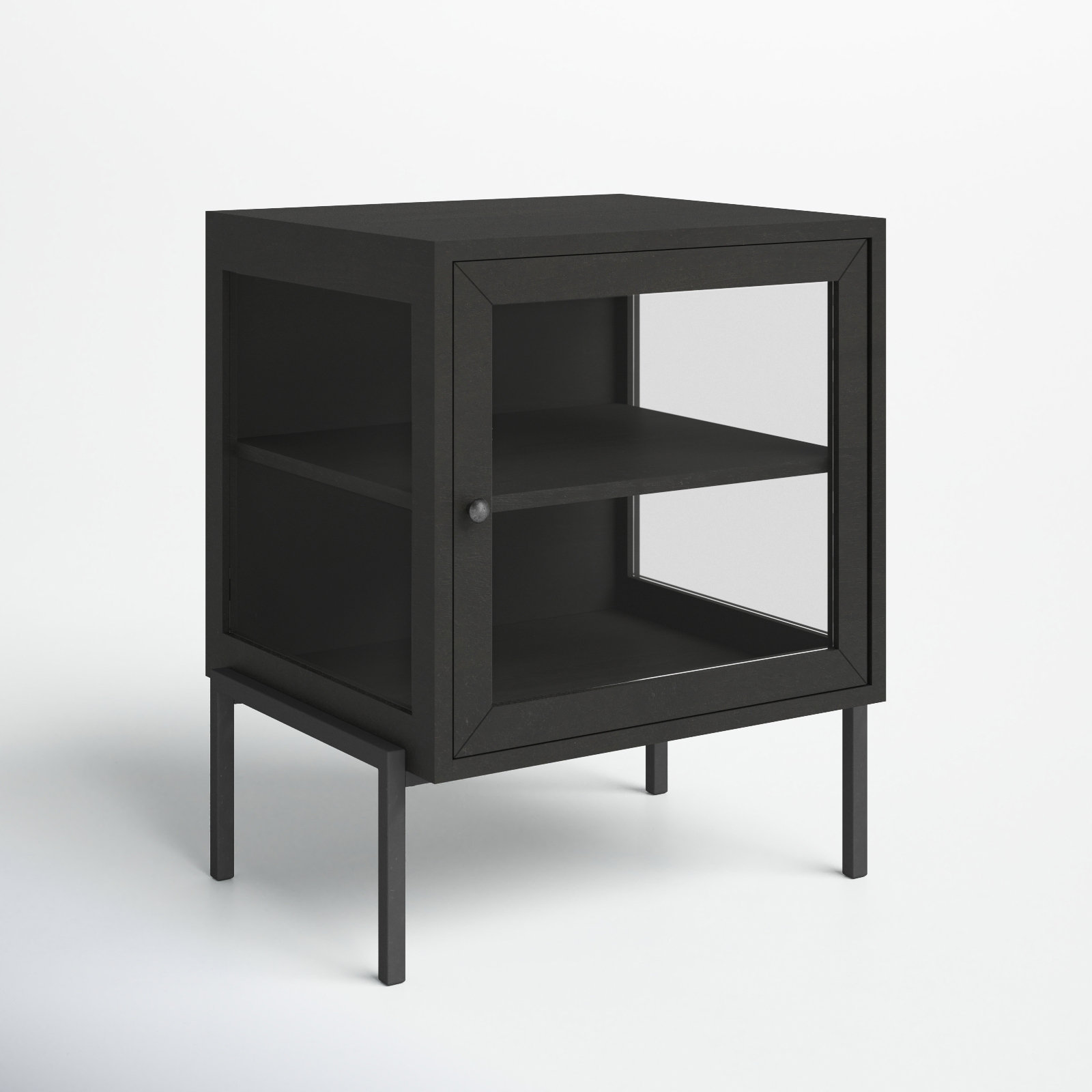 Warner Solid Wood End Table, Dark Brown