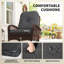 Chaise berçante en rotin avec coussin moelleux pour le jardin, noir-972522888