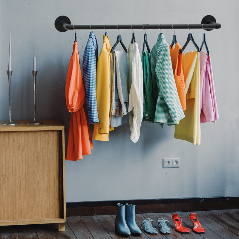 92cm Wall Mounted Clothes Rack