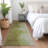 Machine Washable Indoor/Outdoor Xhevrie Olive Rug-1244264533