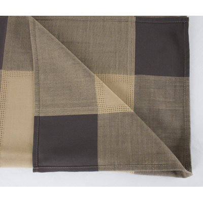 Contemporary Solid Color Border Tablecloth