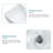 Mocoloo 16"L x 12"W Wall Mount Ceramic Rectangular Console Bathroom Sink with One Faucet Hole and Bracket Base-125360023-125360019