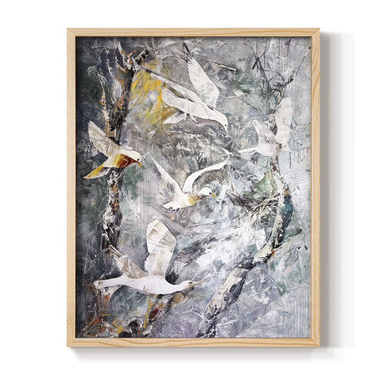 ANIMALS Series XVIII, reproduction encadrée - bois massif, H 11 po x l 9 po