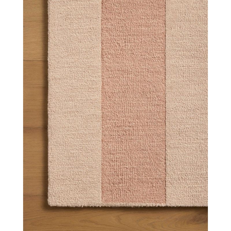 Tapis rosé / rose Leanne Ford x Loloi Craven, Rectangle 9 pi 3 po x 13 pi