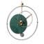 Horloges murales analogiques rondes vertes-104793253