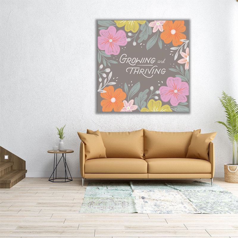 Thriving I - reproduction d'art sur toile, H 16 po x l 16 po