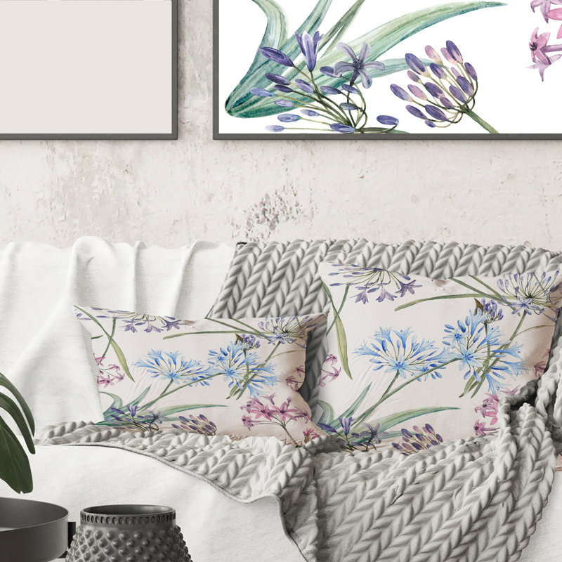 Housse et insert de coussin Vibrant Wildflowers II, 16" x 16"