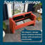 Banc de rangement rembourré de 52 pouces avec accoudoirs et grand repose-pieds pour siège de fenêtre-990943692