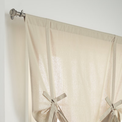 Drop Cloth Tie-Up Rod Pocket Farmhouse Shades