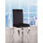 Fabiola Upholstered Side Chair in Black and Stainless Steel (Set of 2)