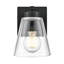 Applique murale 1 lumière de 6,75 po Strayhan - noir mat-313161569