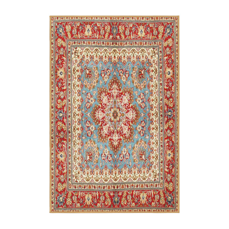 Tapis oriental rouge / bleu / beige, Rectangle 8 pi x 10 pi