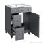 Armoire de meuble-lavabo 24 po avec lavabo en céramique 24 po, 2 tiroirs-116858871