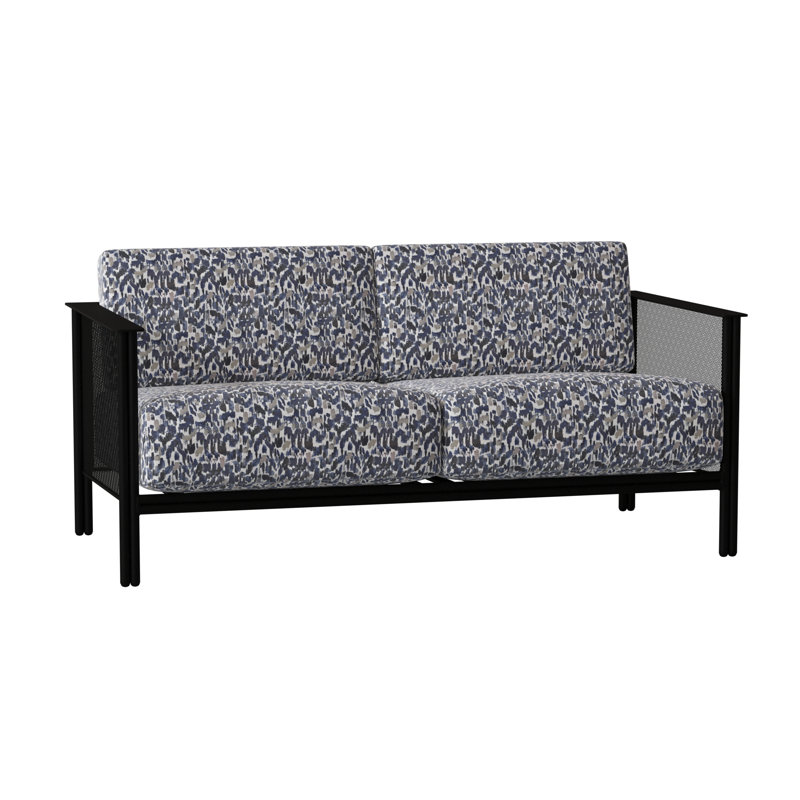 Jax Outdoor 2 - Seat Loveseat, Textured Black, Canvas Bird's Eye Sunbrella® Canvas