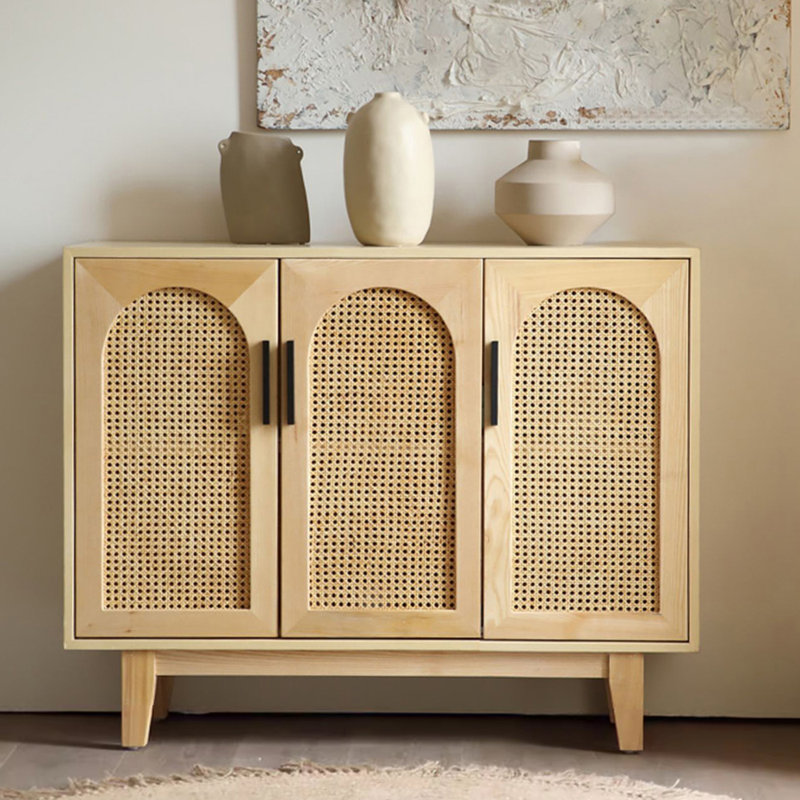 Buffets modernes en rotin simple tissé