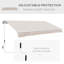 Auvent rétractable pour terrasse 8 pi x 7 pi Outsunny-115811008-115811014
