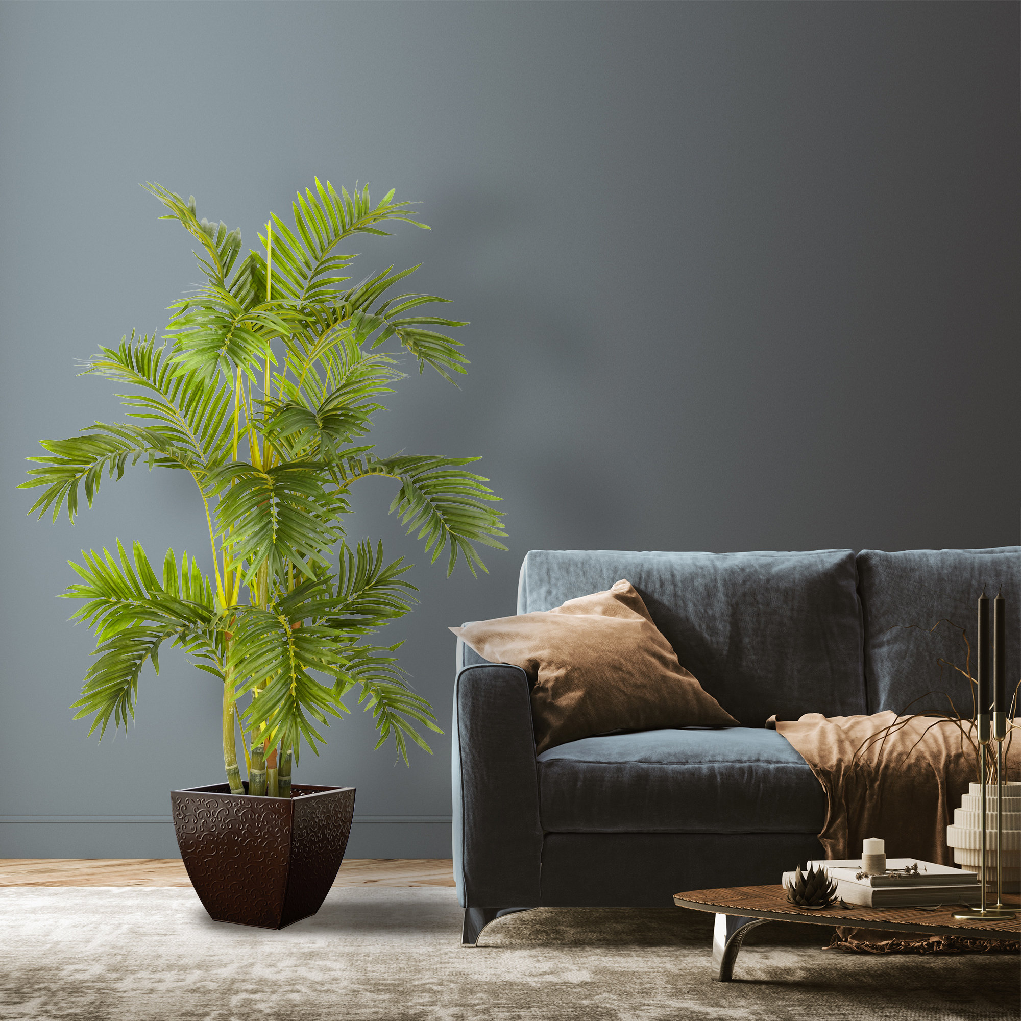 Primrue Artificial Palm Tree In Pot & Reviews 