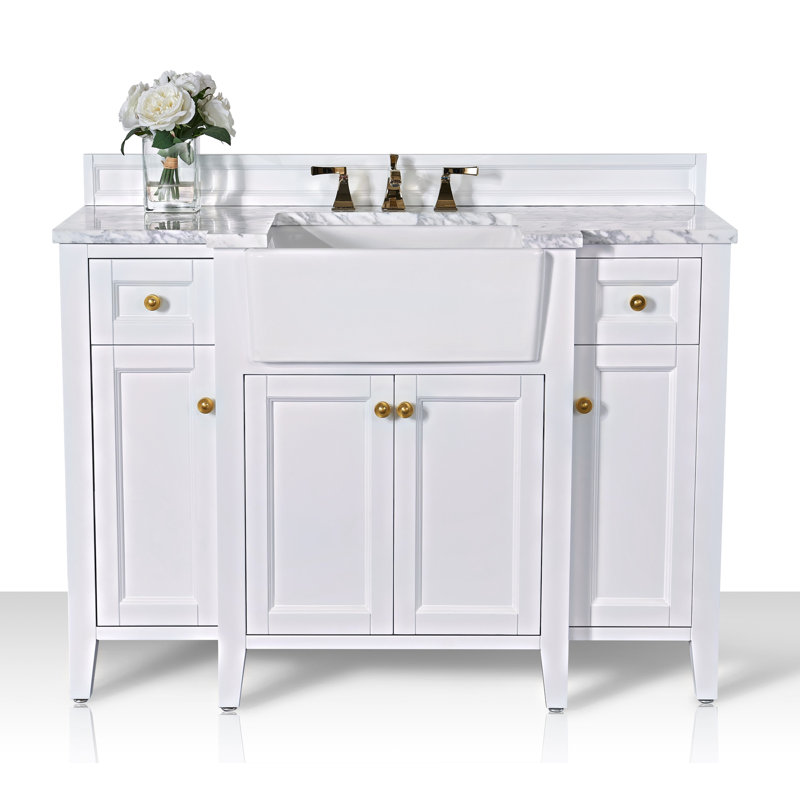 Adeline 48'' W Single Vanity, White