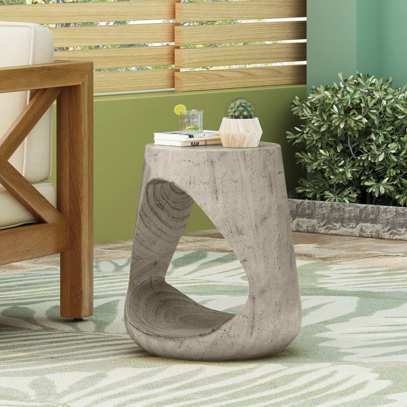 Table d'appoint Hollow, Gris