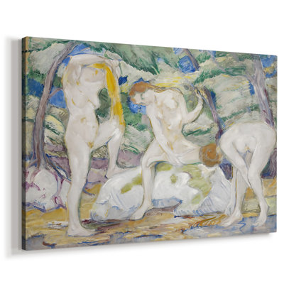 «Bathing Girls» (Badende Mädchen) -Franz Marc-Gallery, toile tendue - 1910