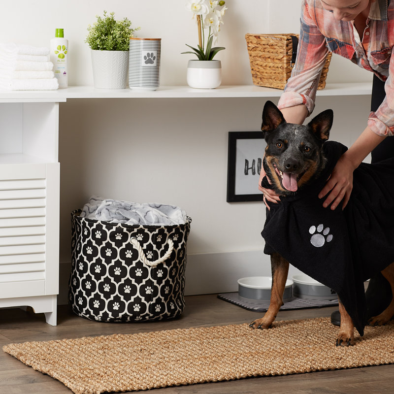 Tapis pour animaux Bangor Rose Paw, Noir