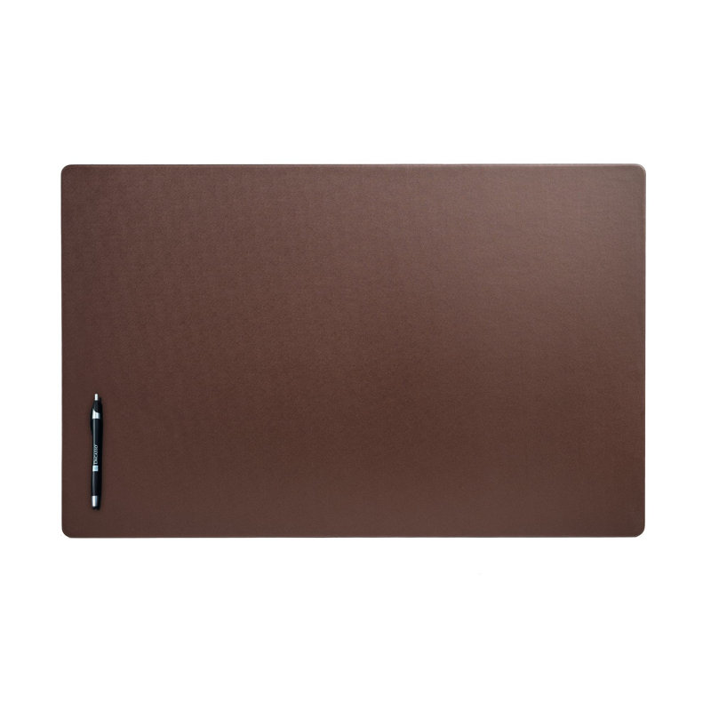 Faux Leather Desk Pad, 0.25" H x 19" W x 30" D