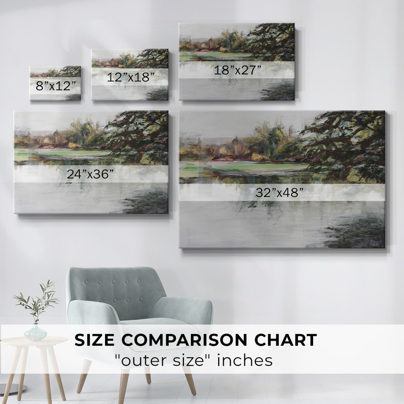 Sur toile tendue, H 12 po x l 18 po