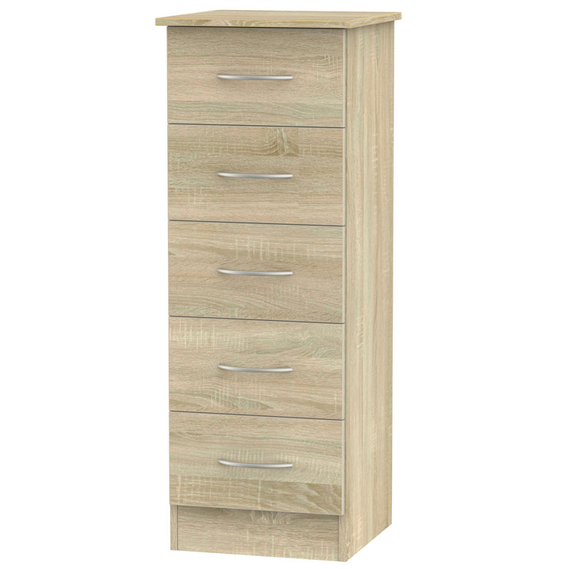 Crete 39.5cm W 5 - Drawer Chest of Drawers