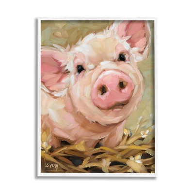 «Happy Pig Farm Farm Portrait», estampe numérique par Andrea Lavery