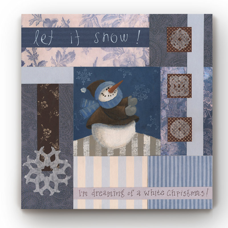 « dreaming of flocons », impression sur toile tendue, H 16 po x l 16 po x P 1 po