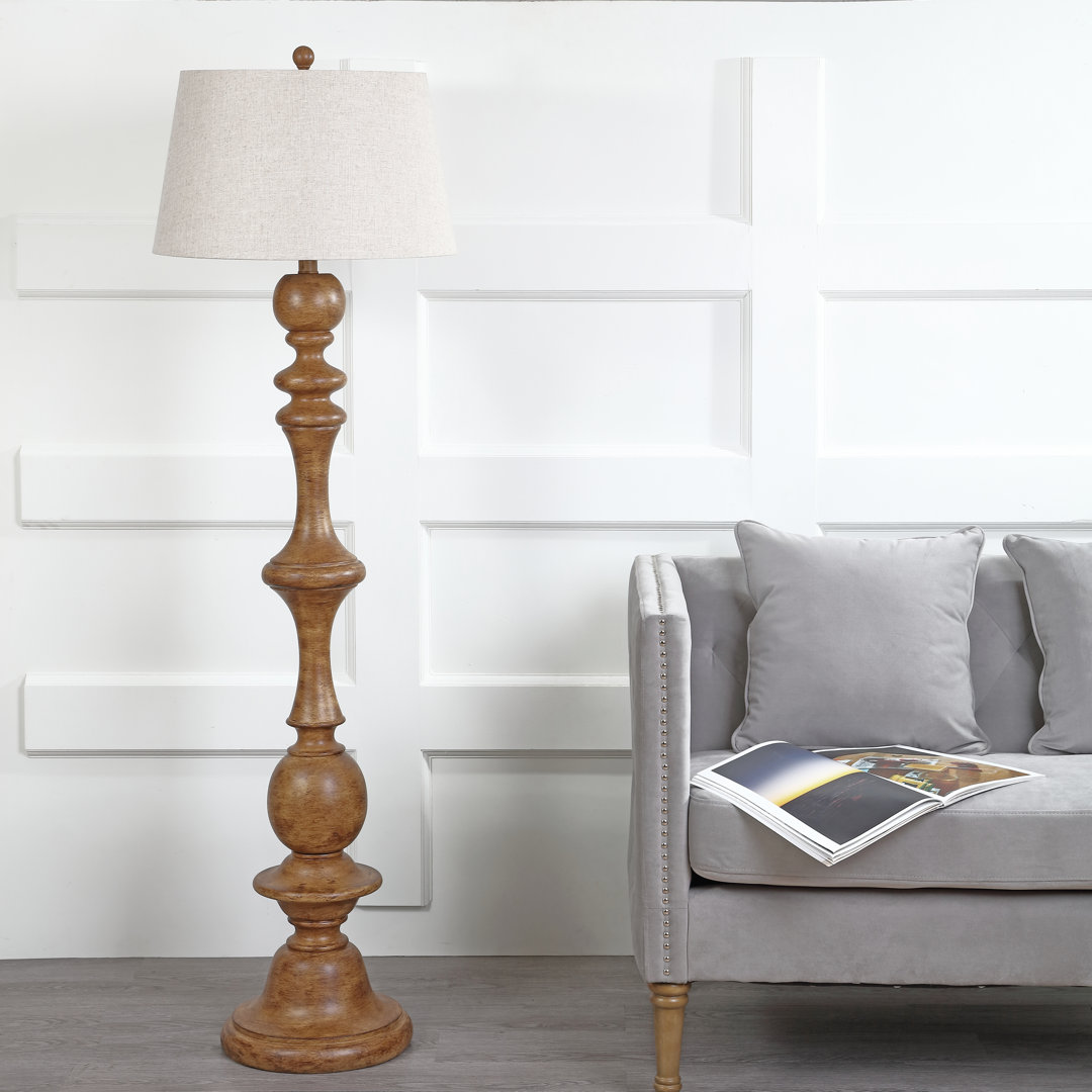 Capel 67'' Brown Traditional Floor Lamp One Allium Way®