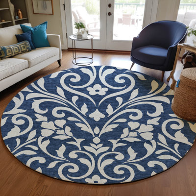 Malek Washable Floral Indoor / Outdoor Rug