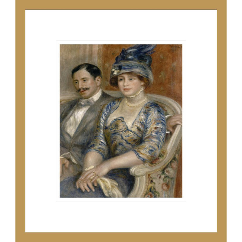 M. et Mme Gaston Bernheim de Villers (Pierre et Auguste Renoir) par Pierre-Auguste Renoir, H 15,75 po x l 13,75 po