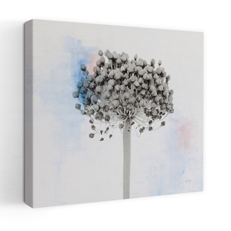 Agapanthus II, art floral contemporain, H 36 po x l 36 po